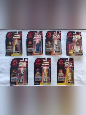 1998 Star Wars Episode 1 Comm Tech Set Of 7 New And Unopened